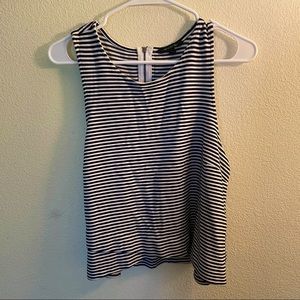 Black and White Stripe Top